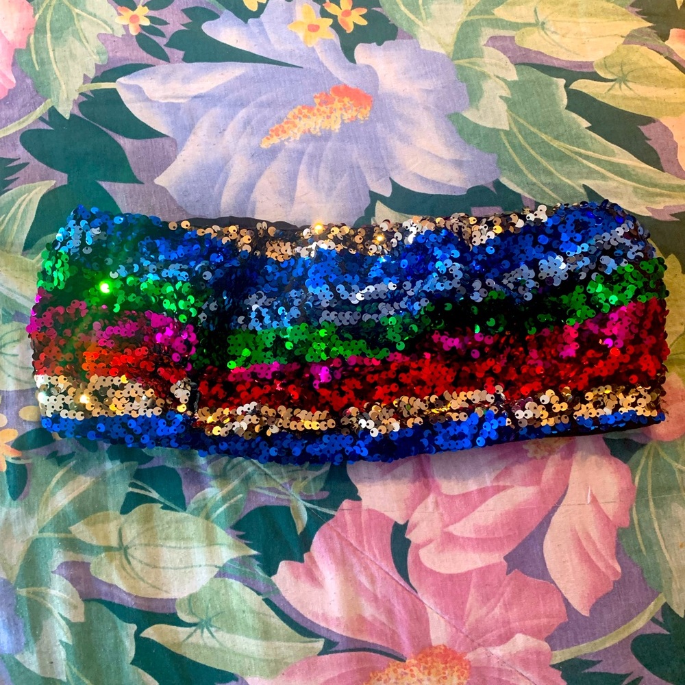 Dollskill Rainbow Sequin Bandeau 💚